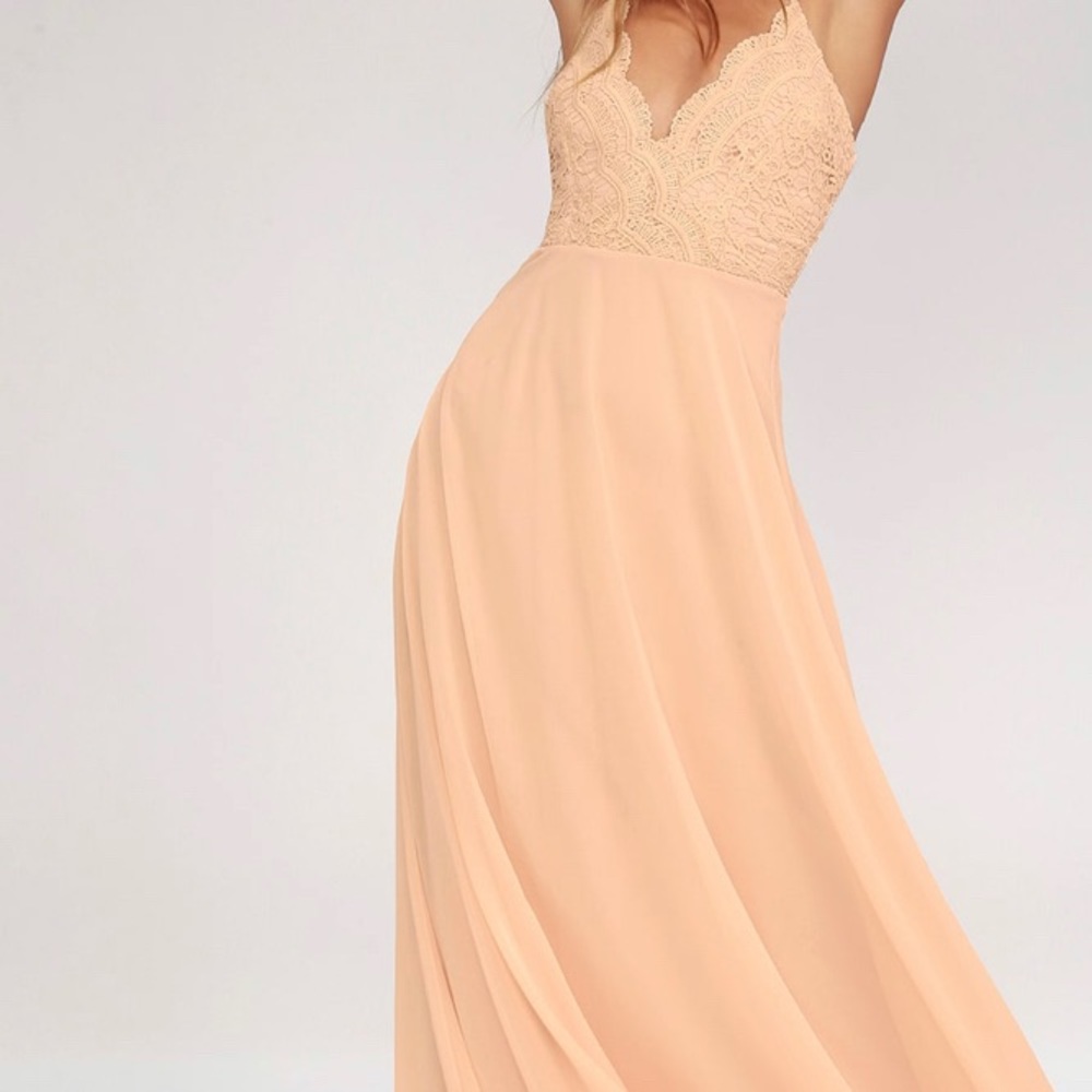 2 pink Lulus formal dresses